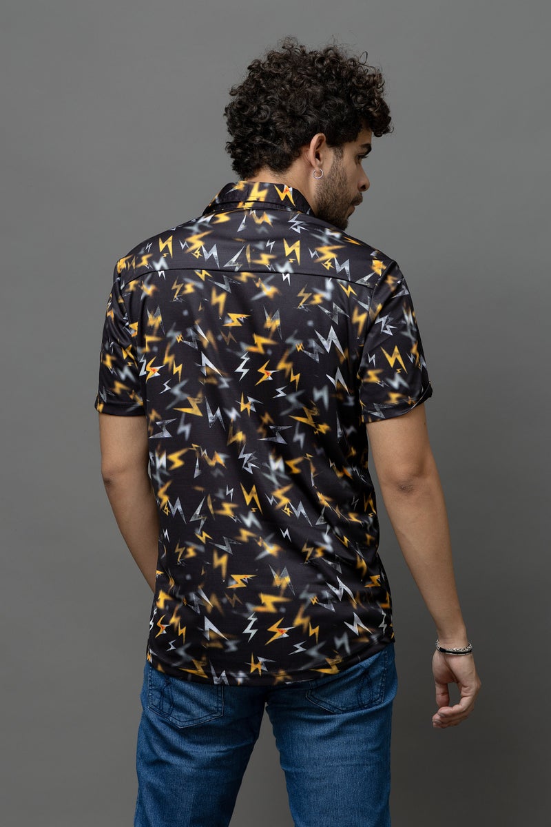 GO DEVIL Printed Black Shirt for Men - Image 2